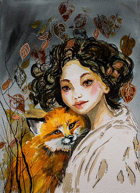 Lady with the fox