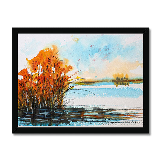 Autumn Lake Budget Framed Poster