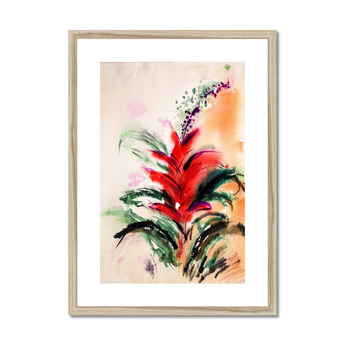 Contemporary Flower Framed & Mounted Print