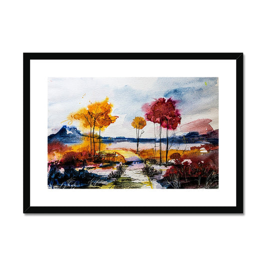 Colourful Landscape Framed & Mounted Print