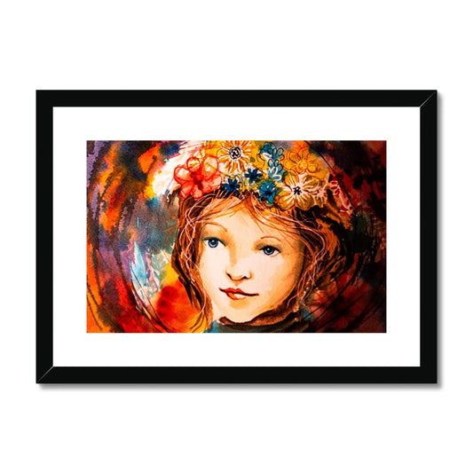 Flower Girl Framed & Mounted Print